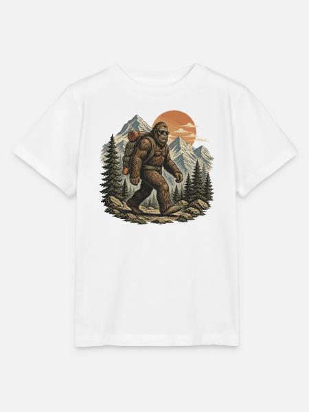 Bigfoot Berg Wanderer - Stanley/Stella Kinder T-Shirt MINI CREATOR - Weiß