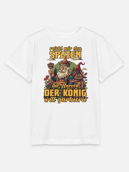 Hobbygärtner Gärtner Gartenarbeit Hochbeet Garten - Stanley/Stella Kinder T-Shirt MINI CREATOR - Weiß