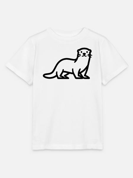 Otter - Stanley/Stella Kinder T-Shirt MINI CREATOR - Weiß