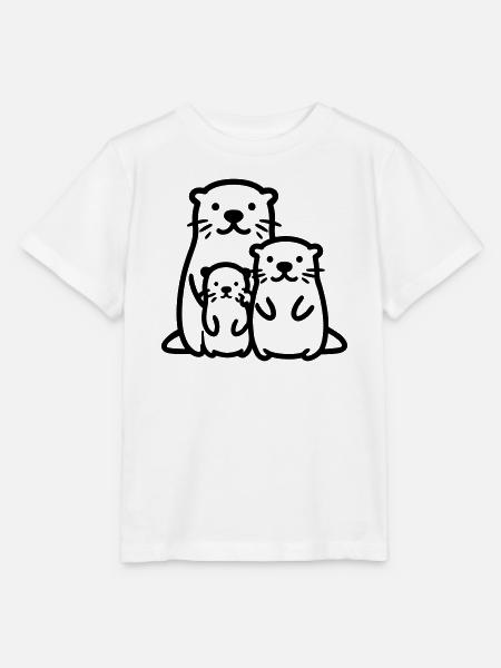Otter - Stanley/Stella Kinder T-Shirt MINI CREATOR - Weiß