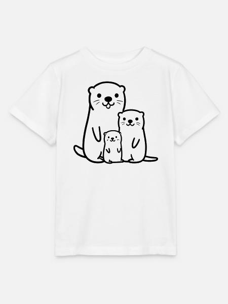 Otter - Stanley/Stella Kinder T-Shirt MINI CREATOR - Weiß