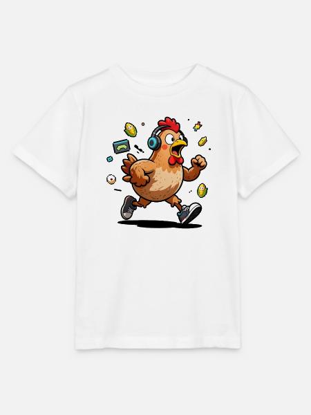 Freilandspieler-Hahn - Stanley/Stella Kinder T-Shirt MINI CREATOR  - Weiß