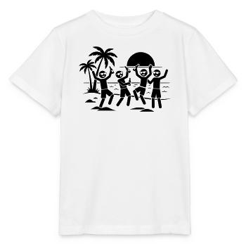Beach Holiday Party - Stanley/Stella MINI CREATOR Kids’ T-Shirt - white - Front - Maike (125cm)