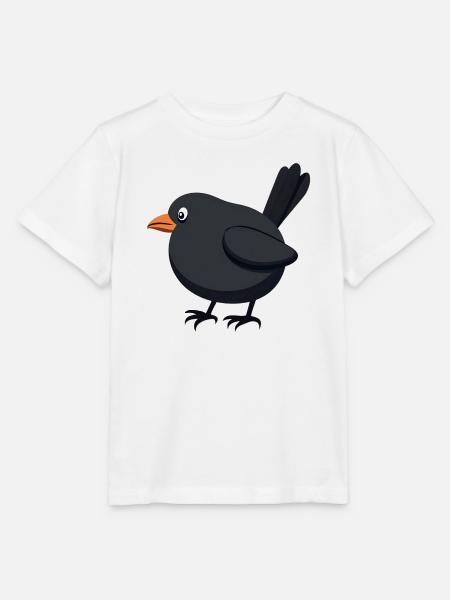 Amsel Vogel - Stanley/Stella Kinder T-Shirt MINI CREATOR  - Weiß