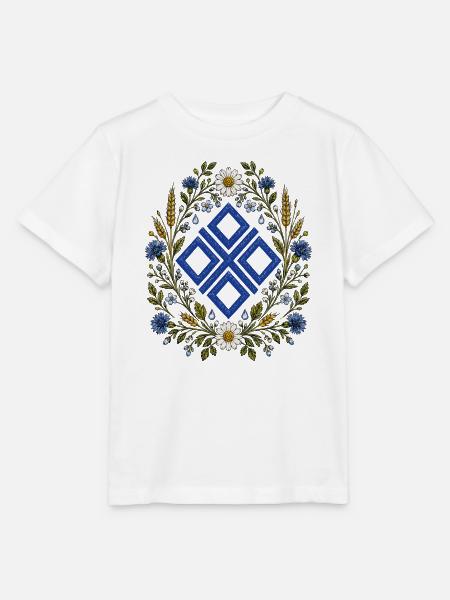 Mokosz Floral Emblem - Stanley/Stella Kinder T-Shirt MINI CREATOR - Weiß