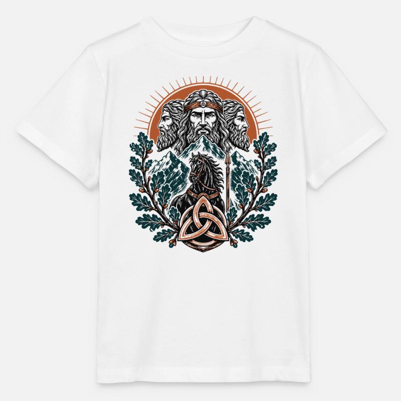 Triglav Pferdeemblem - Stanley/Stella Kinder T-Shirt MINI CREATOR  - Weiß