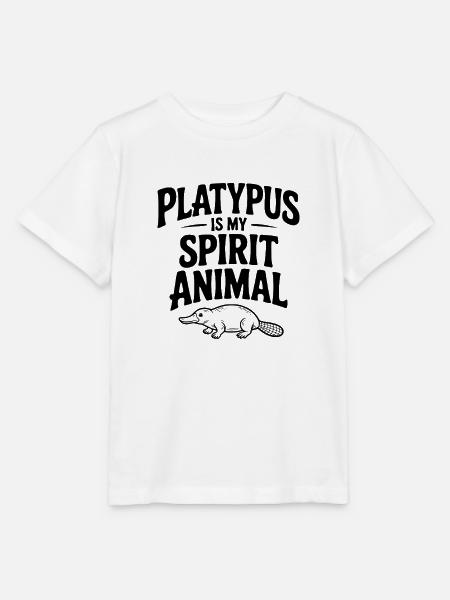 Platypus ist mein Geisttier - Stanley/Stella Kinder T-Shirt MINI CREATOR  - Weiß