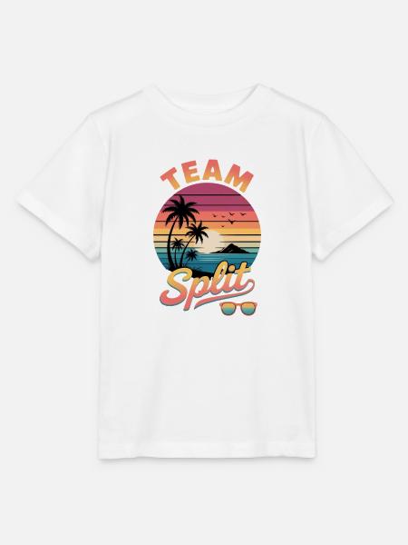 Team Split Sonnenuntergang Retro - Stanley/Stella Kinder T-Shirt MINI CREATOR  - Weiß