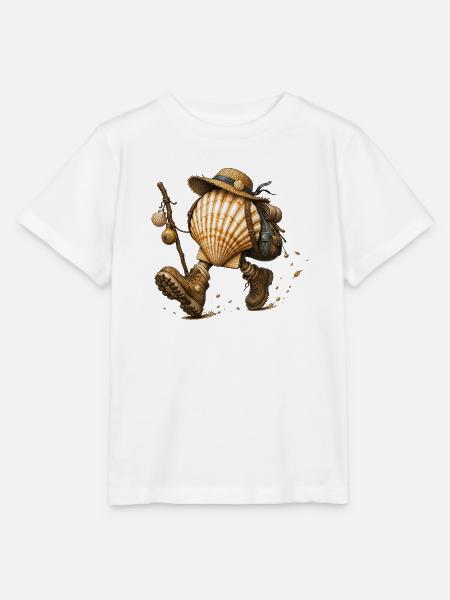 Jakobsmuschelpilger-Camino de Santiago - Stanley/Stella Kinder T-Shirt MINI CREATOR - Weiß