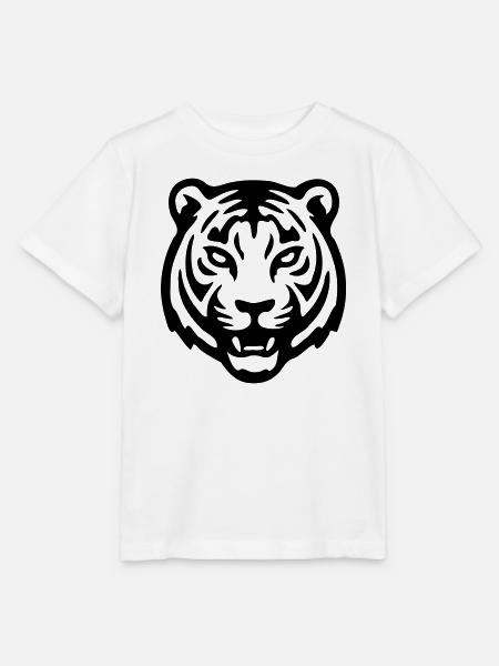 Tigerkopf - Stanley/Stella Kinder T-Shirt MINI CREATOR - Weiß
