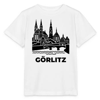 Görlitz Silhouette Wahrzeichen - Stanley/Stella Kinder T-Shirt MINI CREATOR  - Weiß - Vorne - Maike (125cm)