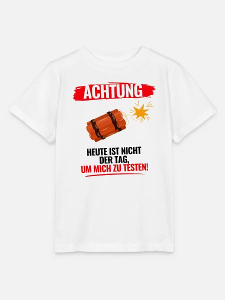 Heute Nicht Testen - Stanley/Stella Kinder T-Shirt MINI CREATOR  - Weiß