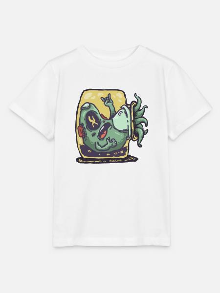 Alieno-Avocado im Toaster - Stanley/Stella Kinder T-Shirt MINI CREATOR  - Weiß