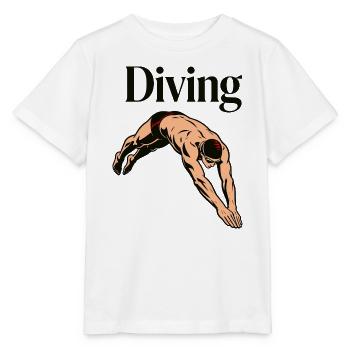 diving, diving, swimming - Stanley/Stella MINI CREATOR Kids’ T-Shirt - white - Front - Maike (125cm)