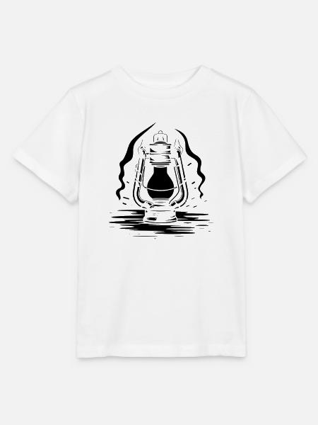 Laterne Zeichnung - Stanley/Stella Kinder T-Shirt MINI CREATOR - Weiß
