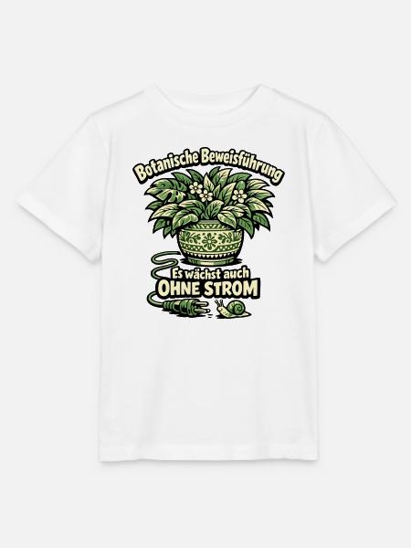 Botanische Beweisführung Ohne Strom - Stanley/Stella Kinder T-Shirt MINI CREATOR  - Weiß