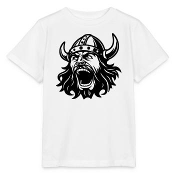 Wikinger Black Head - Stanley/Stella Kinder T-Shirt MINI CREATOR  - Weiß - Vorne - Maike (125cm)