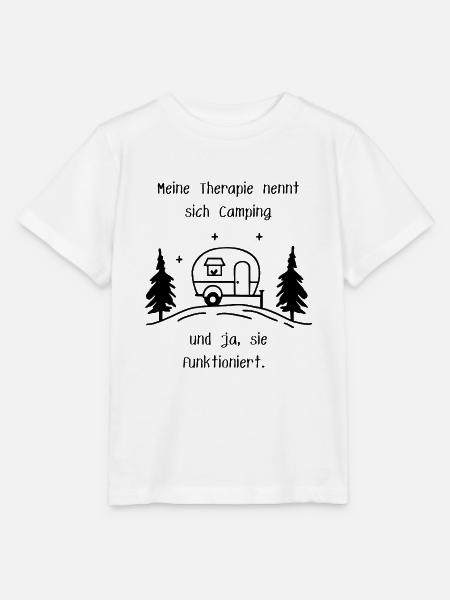 Camping Therapie - Stanley/Stella Kinder T-Shirt MINI CREATOR  - Weiß