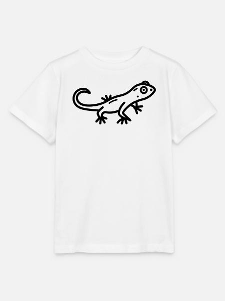 Eidechse - Stanley/Stella Kinder T-Shirt MINI CREATOR - Weiß