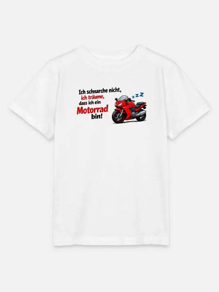 Ich träume Motorrad - Stanley/Stella Kinder T-Shirt MINI CREATOR - Weiß