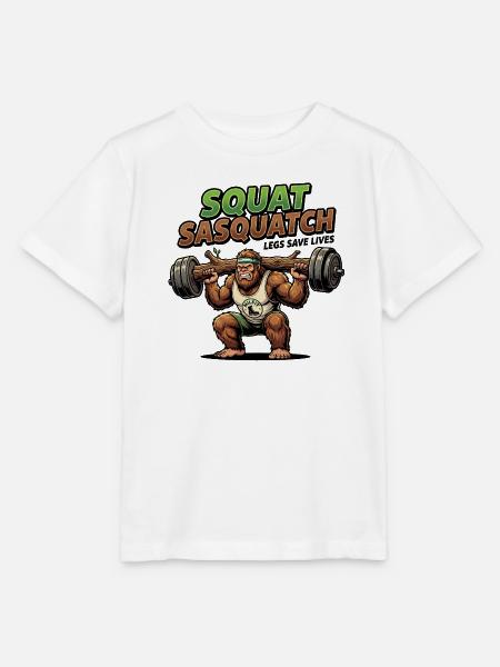 Sasquatch Squat Power - Stanley/Stella Kinder T-Shirt MINI CREATOR - Weiß