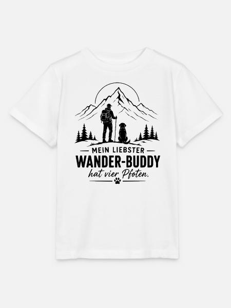 Wander Buddy - Hunde Freund - Berge Alpen  - Stanley/Stella Kinder T-Shirt MINI CREATOR  - Weiß