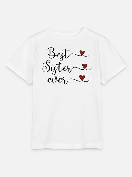 Beste Schwester - Stanley/Stella Kinder T-Shirt MINI CREATOR  - Weiß