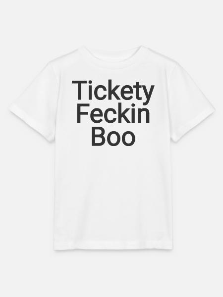 Tickety Feckin Boo Spruch - Stanley/Stella Kinder T-Shirt MINI CREATOR - Weiß