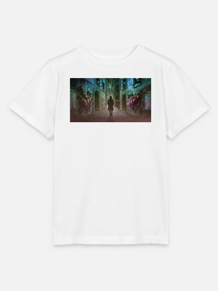 Dunkle Gasse mit Kreaturen - Stanley/Stella Kinder T-Shirt MINI CREATOR - Weiß