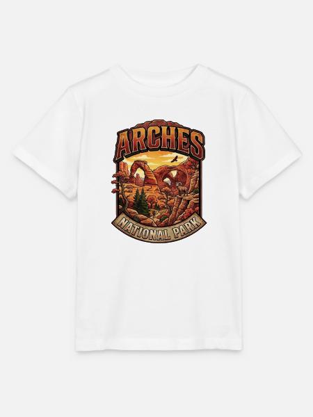 Arches National Park Panorama - Stanley/Stella Kinder T-Shirt MINI CREATOR - Weiß