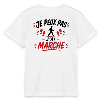 Marche Empreintes Rouge - T-shirt bio MINI CREATOR Stanley/Stella Enfant - blanc - Devant - Maike (125cm)