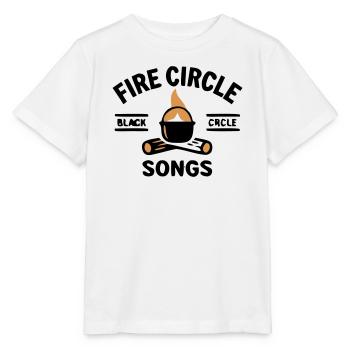 Cuisine à la bouilloire au feu de camp Camping en plein air - T-shirt bio MINI CREATOR Stanley/Stella Enfant - blanc - Devant - Maike (125cm)