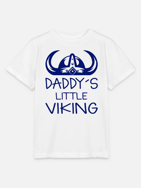 Wikinger Spruch Daddy´s little Viking - Stanley/Stella Kinder T-Shirt MINI CREATOR - Weiß