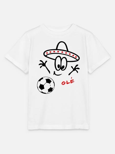 Sombrero Fußball - Stanley/Stella Kinder T-Shirt MINI CREATOR - Weiß