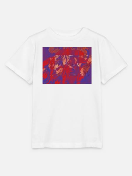 Farbwirbel Feuerfluss - Stanley/Stella Kinder T-Shirt MINI CREATOR - Weiß