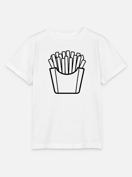 Pommes frites - Stanley/Stella Kinder T-Shirt MINI CREATOR - Weiß