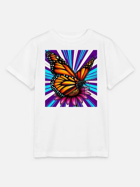 Schmetterling - Stanley/Stella Kinder T-Shirt MINI CREATOR - Weiß