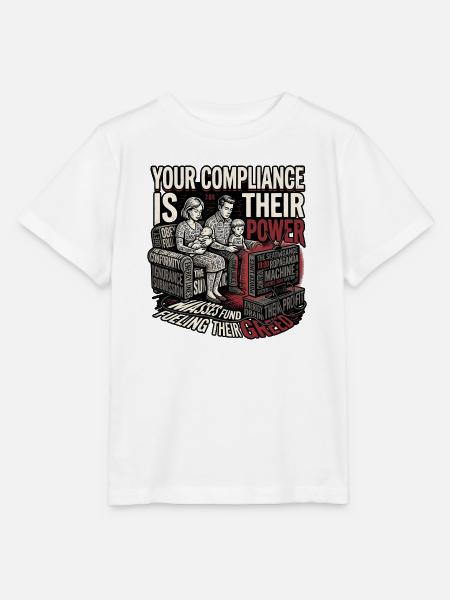 Manipulation Stoppen - Stanley/Stella Kinder T-Shirt MINI CREATOR  - Weiß