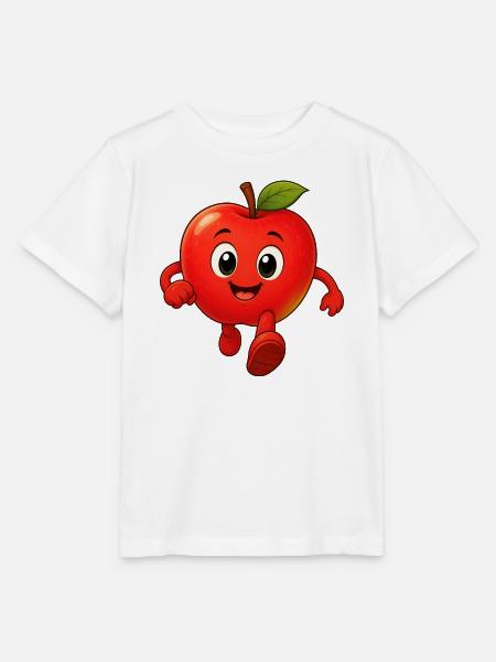 Lustiger Apfel - Stanley/Stella Kinder T-Shirt MINI CREATOR - Weiß