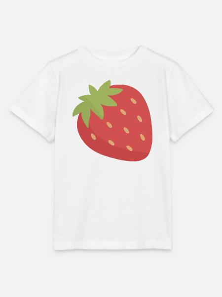 Erdbeer-Pop-Art-Charme - Stanley/Stella Kinder T-Shirt MINI CREATOR - Weiß