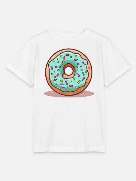 Donut Mintblau Glanz - Stanley/Stella Kinder T-Shirt MINI CREATOR - Weiß