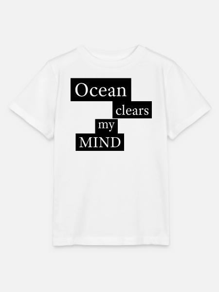 Ocean clears my mind - Stanley/Stella Kinder T-Shirt MINI CREATOR  - Weiß