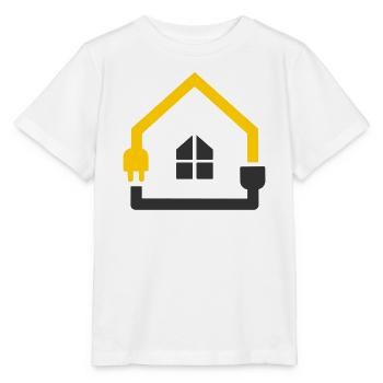 Elektriker Haus Steckdose Smart Home - Stanley/Stella Kinder T-Shirt MINI CREATOR  - Weiß - Vorne - Maike (125cm)