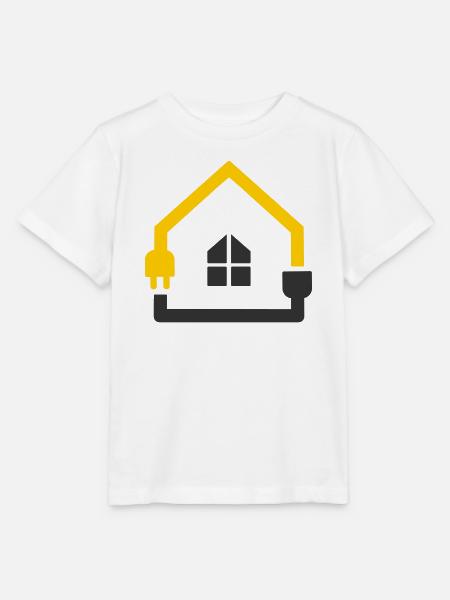 Elektriker Haus Steckdose Smart Home - Stanley/Stella Kinder T-Shirt MINI CREATOR - Weiß