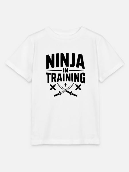 Ninja in Ausbildung - Stanley/Stella Kinder T-Shirt MINI CREATOR  - Weiß