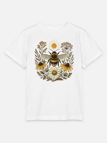 Hummel-Wildblumen - Stanley/Stella Kinder T-Shirt MINI CREATOR  - Weiß