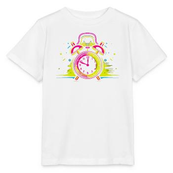 Alarm Clock Synthwave - Stanley/Stella MINI CREATOR Kids’ T-Shirt - white - Front - Maike (125cm)