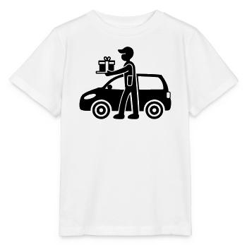 Paket Dienst Lieferung - Stanley/Stella Kinder T-Shirt MINI CREATOR  - Weiß - Vorne - Maike (125cm)