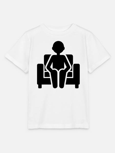Couch Sitzen Faul - Stanley/Stella Kinder T-Shirt MINI CREATOR - Weiß