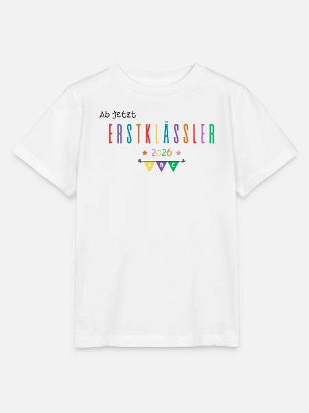 Erstklässler 2026 Schulstart - Stanley/Stella Kinder T-Shirt MINI CREATOR - Weiß